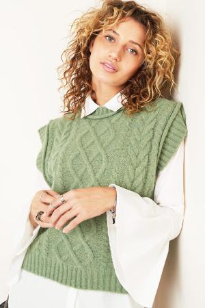 Spencer Woven Pattern Menthe Taille Unique h5 Image3