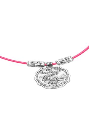 Collier Foulard Anna Coin Rose Alliage h5 Image2